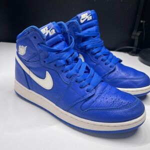 Jordan 1 Retro High OG Mens Hyper Royal 2018 -555088-401 Sneaker Size 7
